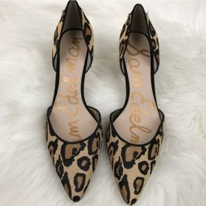 Sam Edelman Leopard D'Orsay Pumps